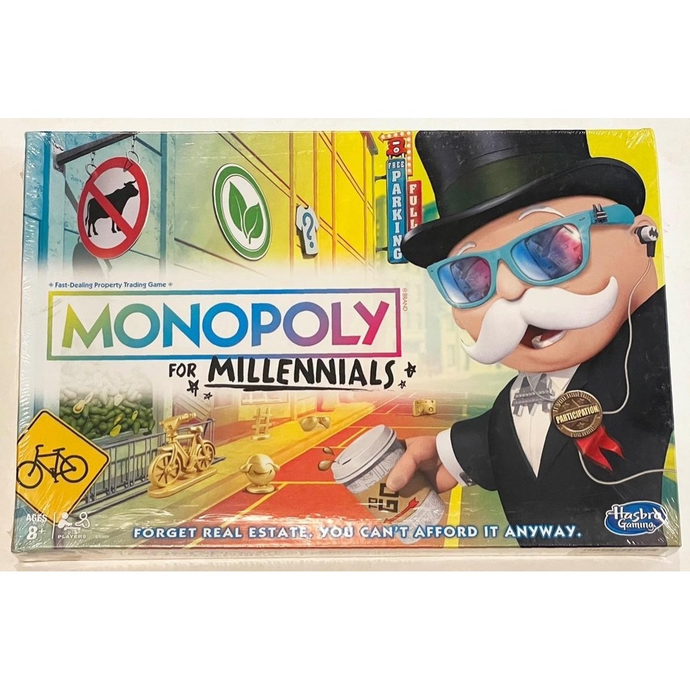 Hasbro Monopoly for Millennials Kids Board Game NEW